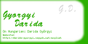 gyorgyi darida business card