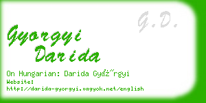 gyorgyi darida business card